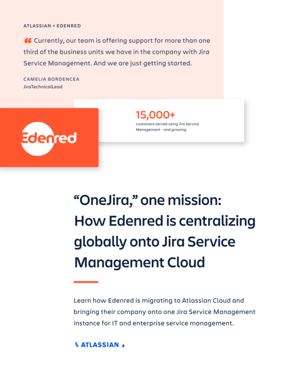 “OneJira,” one mission: How Edenred is centralizing globally onto Jira Service Management Cloud